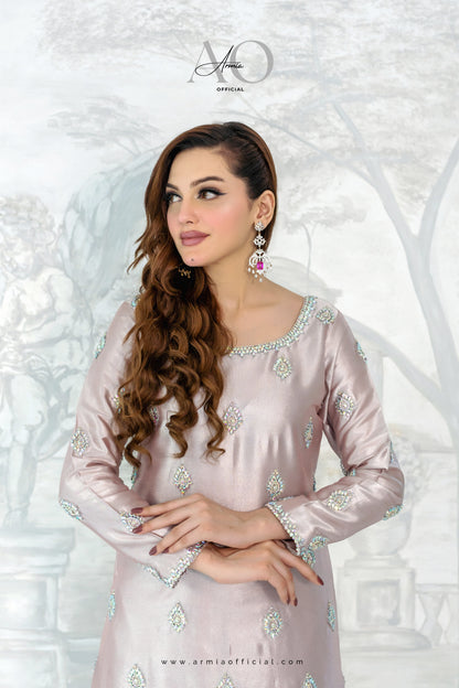 Starlight luxury embroidered Pakistani formal Kaftan dress by Armia Official