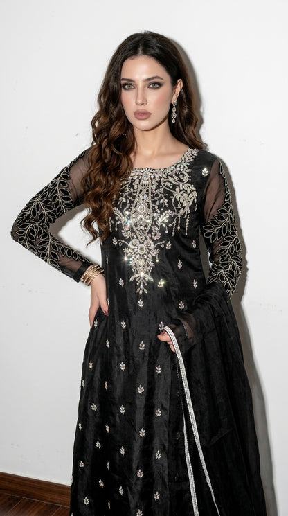 Glimmer Embroidered Swarovski - Luxury Dress