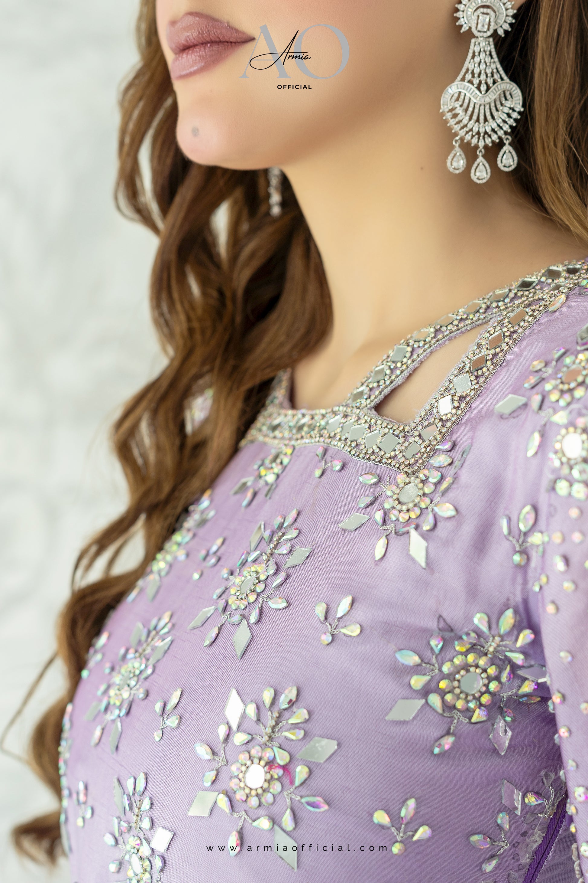 Aria embroidered luxury Pakistani A-Line dress by Armia Official