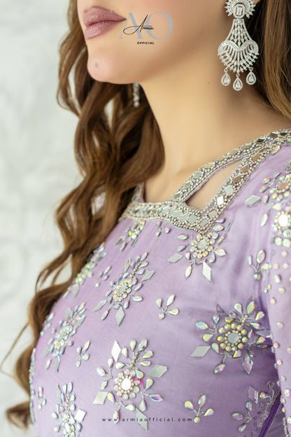 Aria embroidered luxury Pakistani A-Line dress by Armia Official