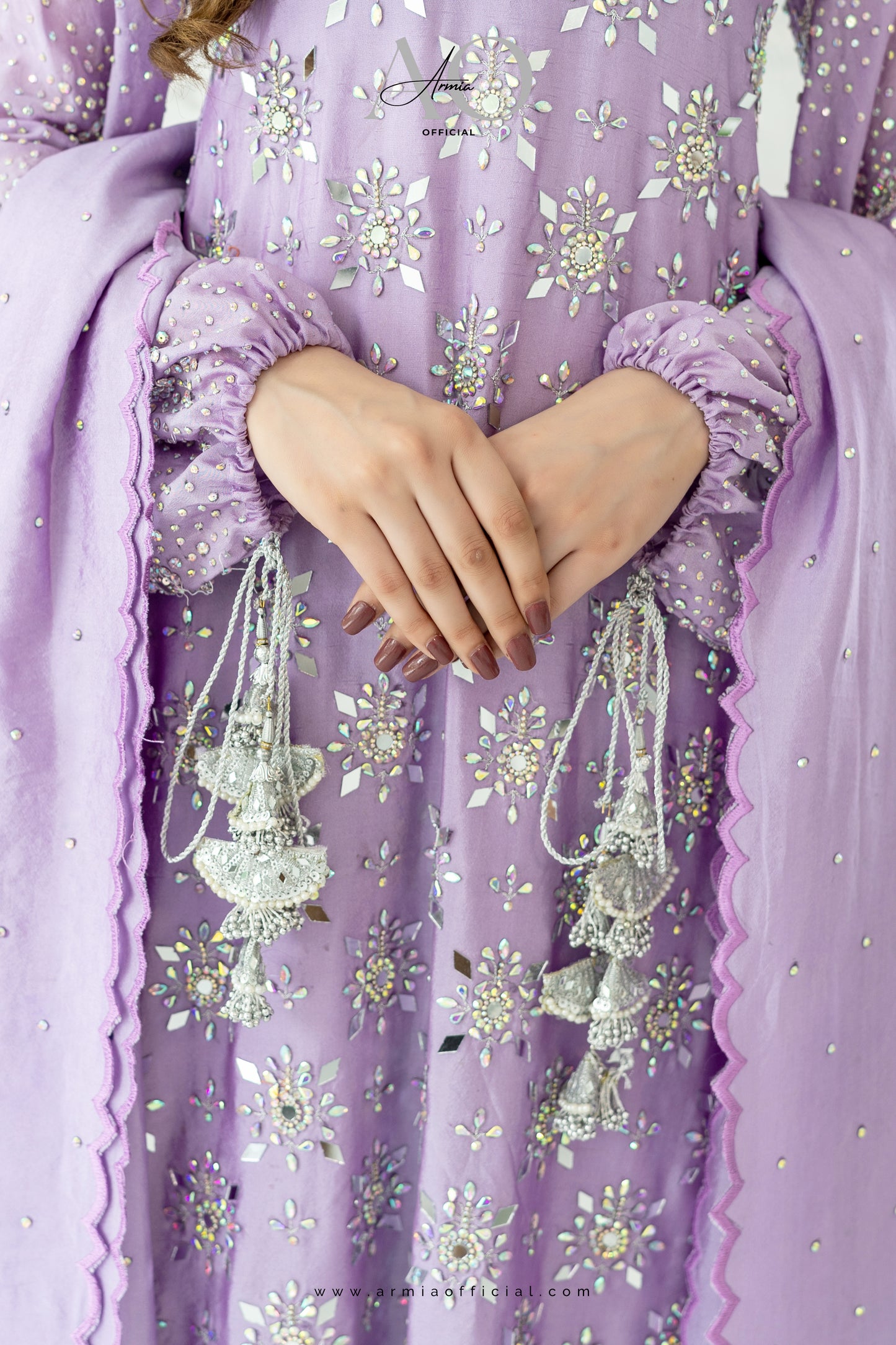 Aria embroidered luxury Pakistani A-Line dress by Armia Official