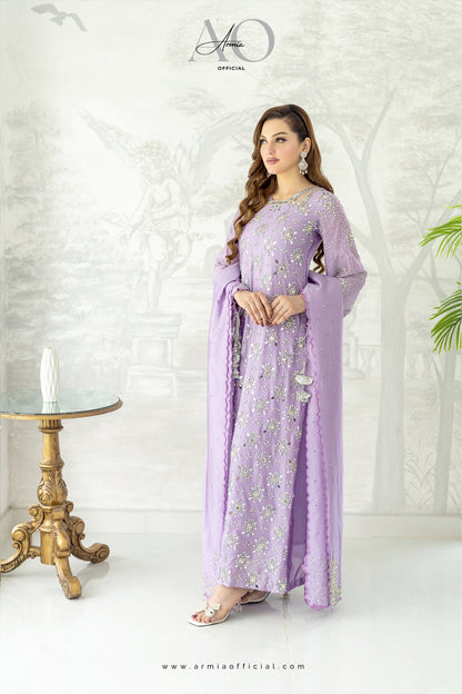 Aria embroidered luxury Pakistani A-Line dress by Armia Official