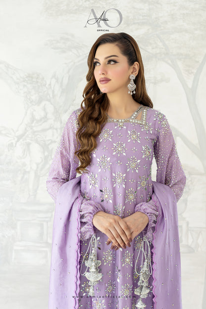 Aria embroidered luxury Pakistani A-Line dress by Armia Official