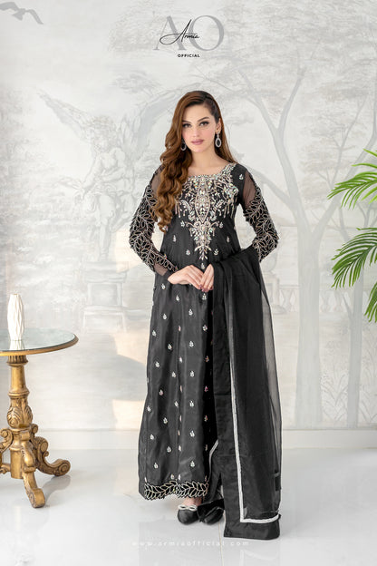 Glimmer embroidered luxury Pakistani formal dress by Armia Official