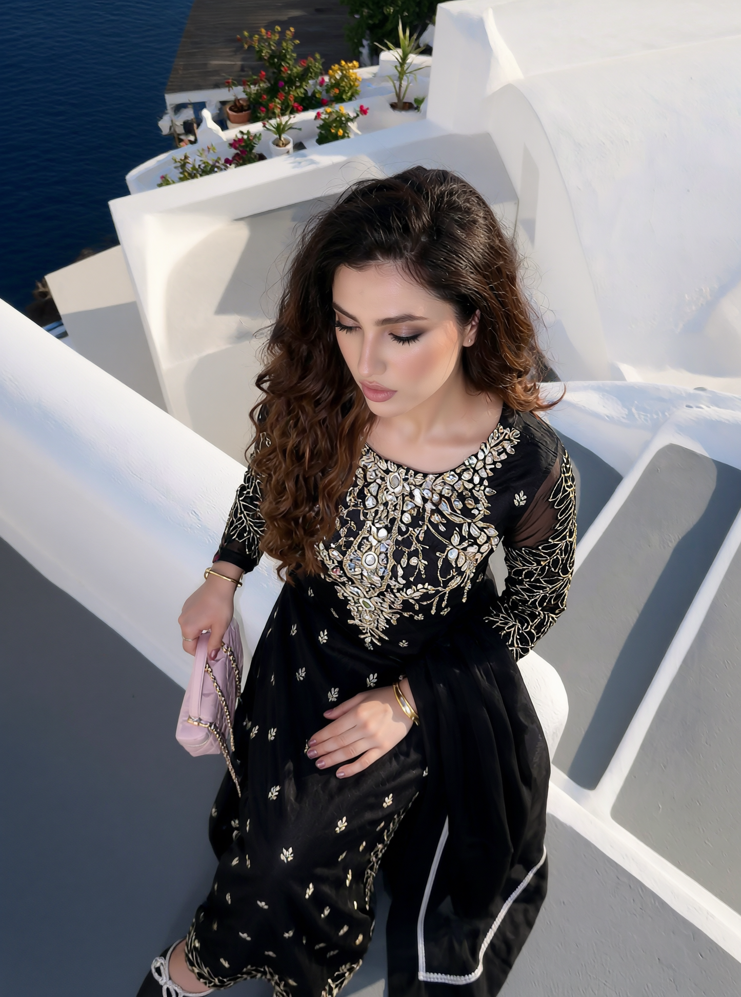 Glimmer Embroidered Swarovski - Luxury Dress