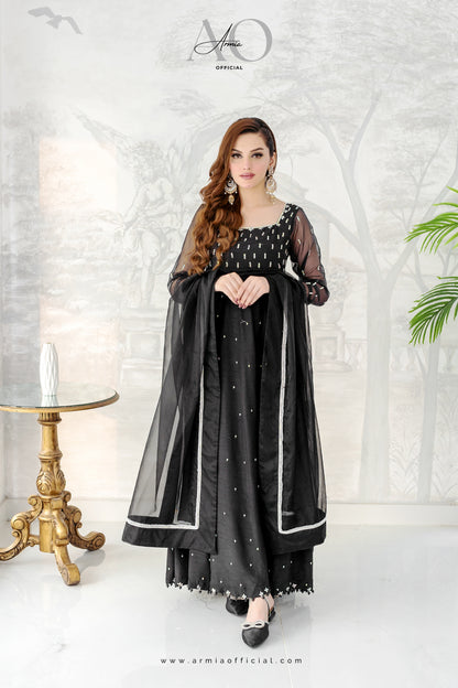 Moonlight elegant Pakistani formal evening maxi dress by Armia Official