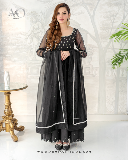 Moonlight elegant Pakistani formal evening maxi dress by Armia Official