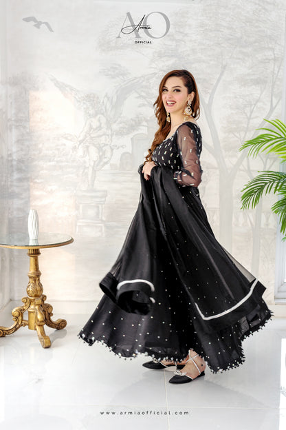 Moonlight elegant Pakistani formal evening maxi dress by Armia Official