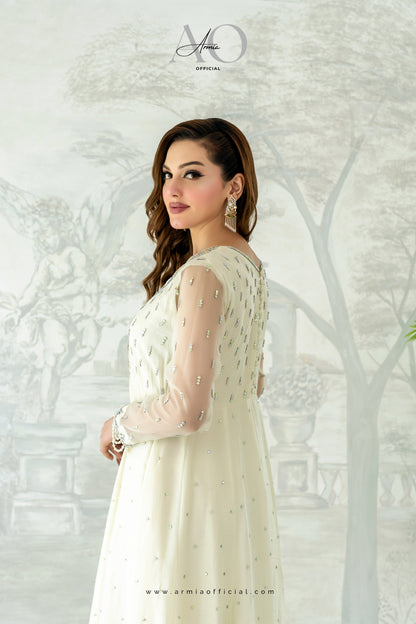 Noor embroidered luxury Pakistani formal Maxi dress by Armia Official
