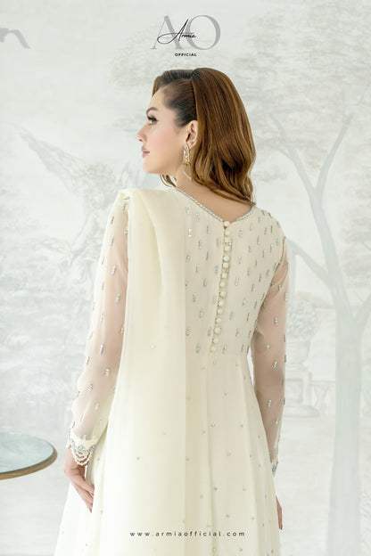 Noor embroidered luxury Pakistani formal Maxi dress by Armia Official