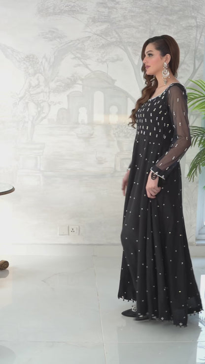 Moonlight elegant Pakistani formal evening maxi dress by Armia Official