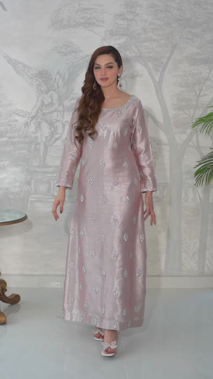 Starlight luxury embroidered Pakistani formal Kaftan dress by Armia Official